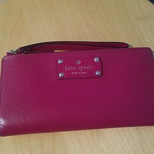 Berry red Kate Spade wallet
